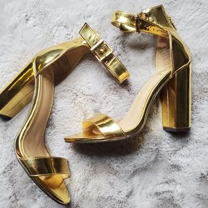 Gold heels